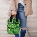 Green Ivy Leaf Pattern Print Bible Tote Bag