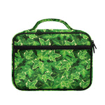 Green Ivy Leaf Pattern Print Briefcase Bible Bag