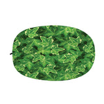 Green Ivy Leaf Pattern Print Car Side Mirror Covers