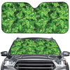 Green Ivy Leaf Pattern Print Car Windshield Sun Shade