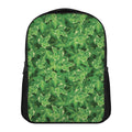 Green Ivy Leaf Pattern Print Casual Backpack