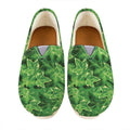 Green Ivy Leaf Pattern Print Casual Shoes