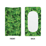 Green Ivy Leaf Pattern Print Changing Pad Cover