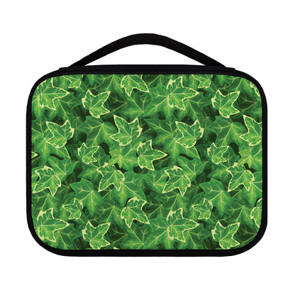 Green Ivy Leaf Pattern Print Classic Bible Case