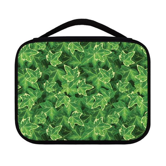 Green Ivy Leaf Pattern Print Classic Bible Case