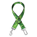 Green Ivy Leaf Pattern Print Dog Seat Belt