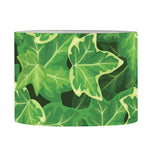 Green Ivy Leaf Pattern Print Drum Lamp Shade
