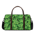 Green Ivy Leaf Pattern Print Duffel Bag