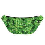 Green Ivy Leaf Pattern Print Fanny Pack