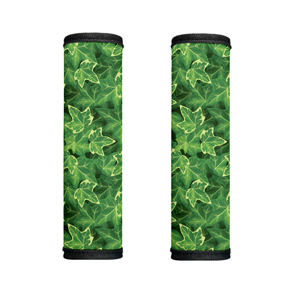 Green Ivy Leaf Pattern Print Handle Covers