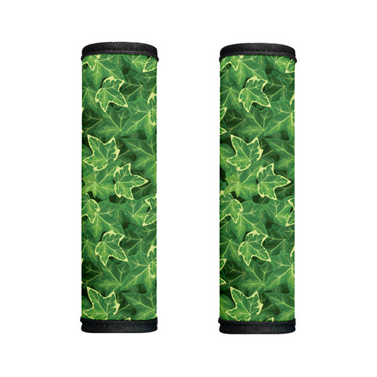 Green Ivy Leaf Pattern Print Handle Covers