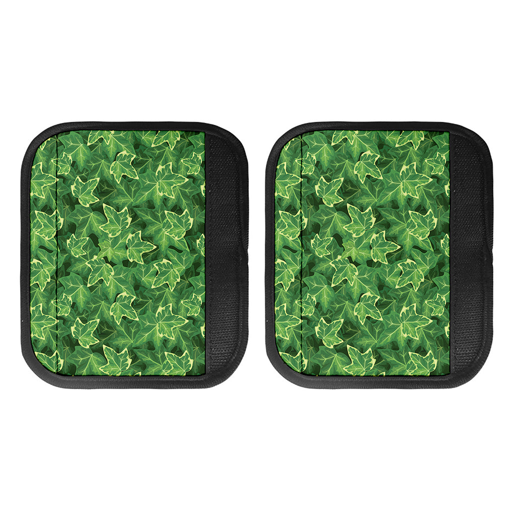 Green Ivy Leaf Pattern Print Handle Covers