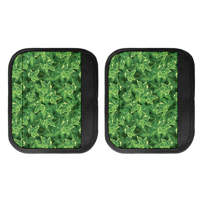 Green Ivy Leaf Pattern Print Handle Covers