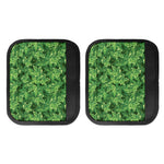 Green Ivy Leaf Pattern Print Handle Covers
