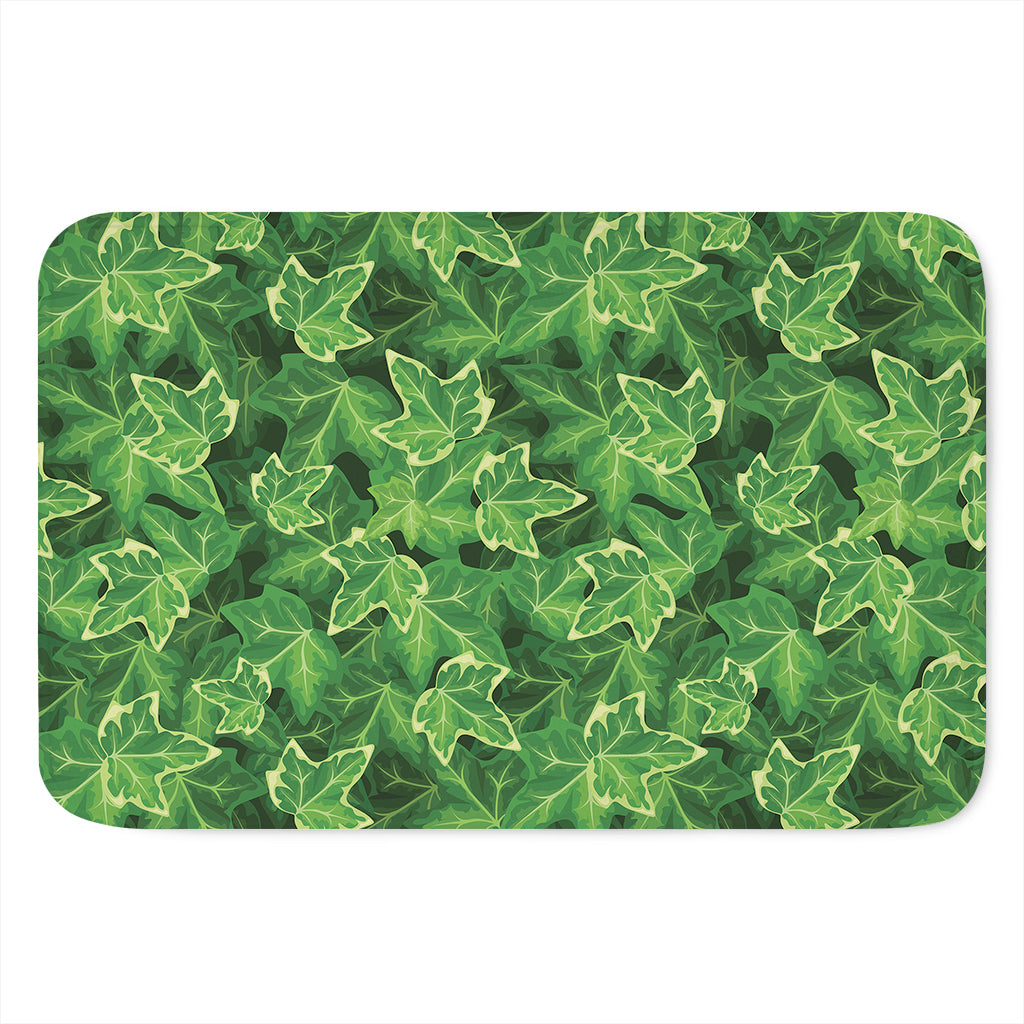 Green Ivy Leaf Pattern Print Indoor Door Mat