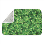 Green Ivy Leaf Pattern Print Indoor Door Mat
