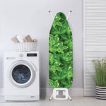 Green Ivy Leaf Pattern Print Ironing Board Cover