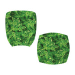 Green Ivy Leaf Pattern Print Office Chair Cover