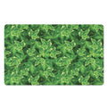 Green Ivy Leaf Pattern Print Polyester Doormat