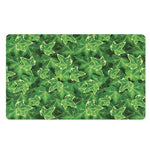 Green Ivy Leaf Pattern Print Polyester Doormat