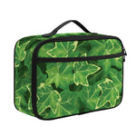 Green Ivy Leaf Pattern Print Portable Lunch Bag