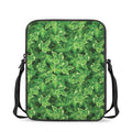 Green Ivy Leaf Pattern Print Rectangular Crossbody Bag