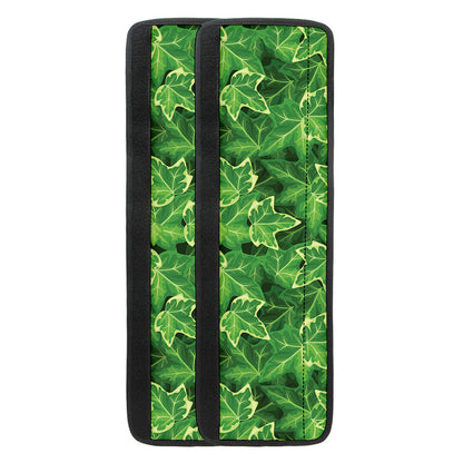Green Ivy Leaf Pattern Print Refrigerator Handle Covers