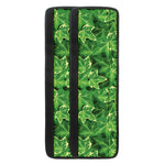 Green Ivy Leaf Pattern Print Refrigerator Handle Covers