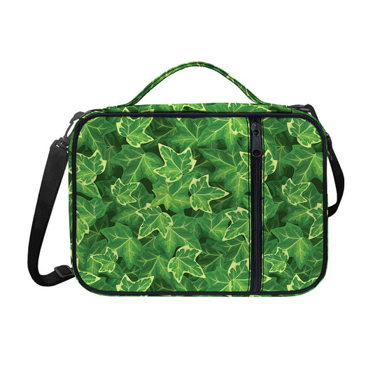 Green Ivy Leaf Pattern Print Shoulder Strap Bible Bag