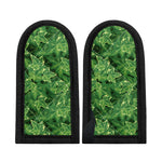 Green Ivy Leaf Pattern Print Skillet Handle Cover