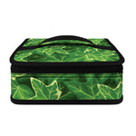 Green Ivy Leaf Pattern Print Small Lunch Bag