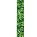 Green Ivy Leaf Pattern Print Table Runner