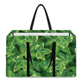 Green Ivy Leaf Pattern Print Utility Tote Bag