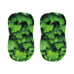 Green Ivy Leaf Print Bar Stool Covers