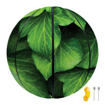 Green Ivy Leaf Print Basketball