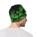 Green Ivy Leaf Print Beanie