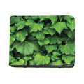 Green Ivy Leaf Print Bifold Wallet