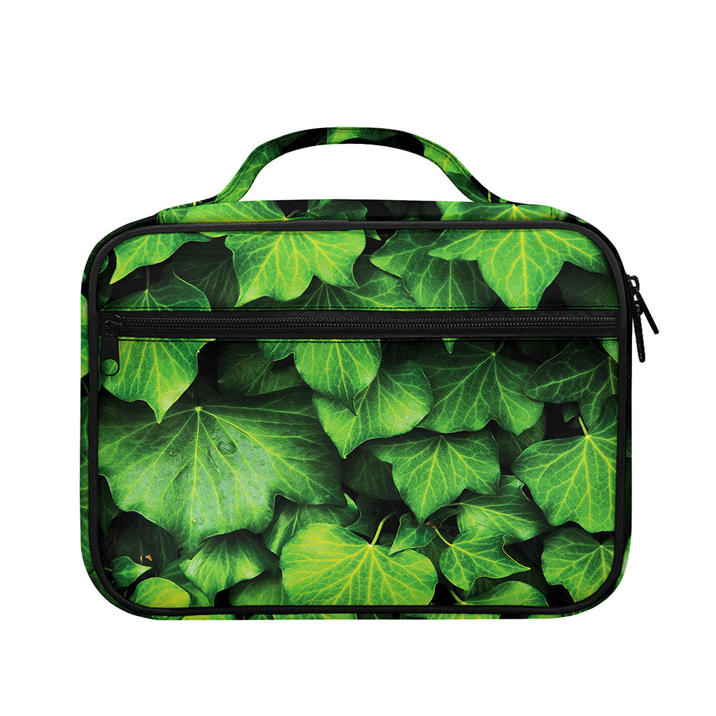 Green Ivy Leaf Print Briefcase Bible Bag