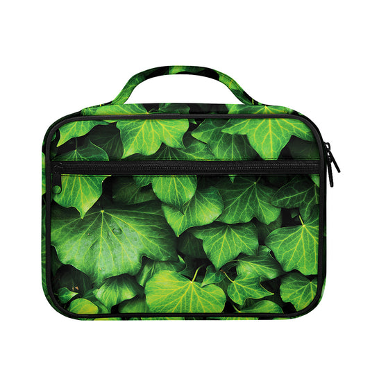 Green Ivy Leaf Print Briefcase Bible Bag