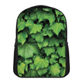 Green Ivy Leaf Print Casual Backpack