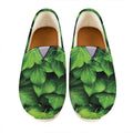 Green Ivy Leaf Print Casual Shoes