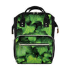 Green Ivy Leaf Print Diaper Bag