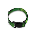 Green Ivy Leaf Print Dog Collar