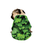 Green Ivy Leaf Print Dog Zip Up Jacket