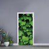 Green Ivy Leaf Print Door Sticker