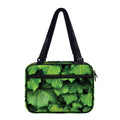 Green Ivy Leaf Print Double Strap Bible Bag