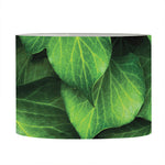 Green Ivy Leaf Print Drum Lamp Shade