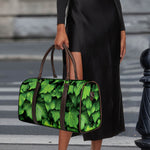 Green Ivy Leaf Print Duffle Bag