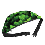 Green Ivy Leaf Print Fanny Pack
