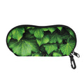 Green Ivy Leaf Print Glasses Case